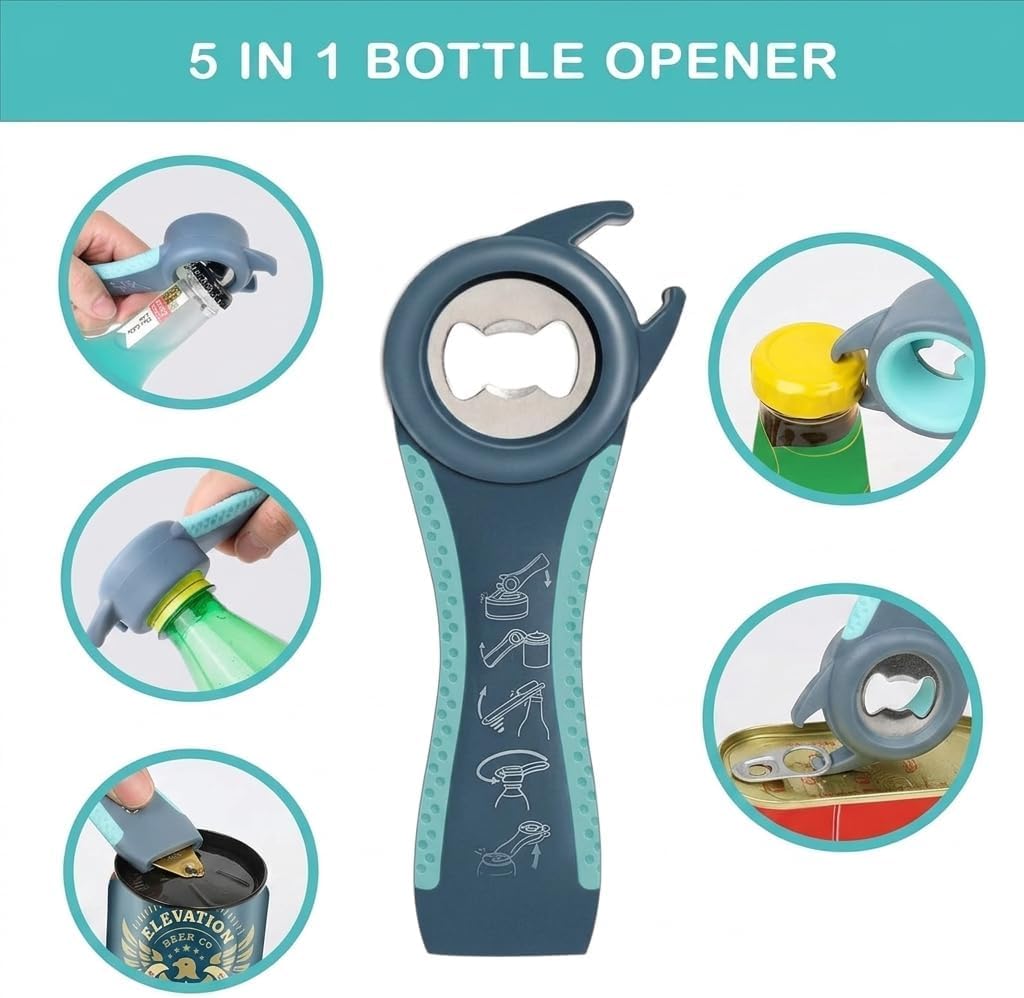 Kit décapsuleur Easy Jar ouvre-bocaux multifonctions 5 en 1 et 4 en 1 simple à utiliser