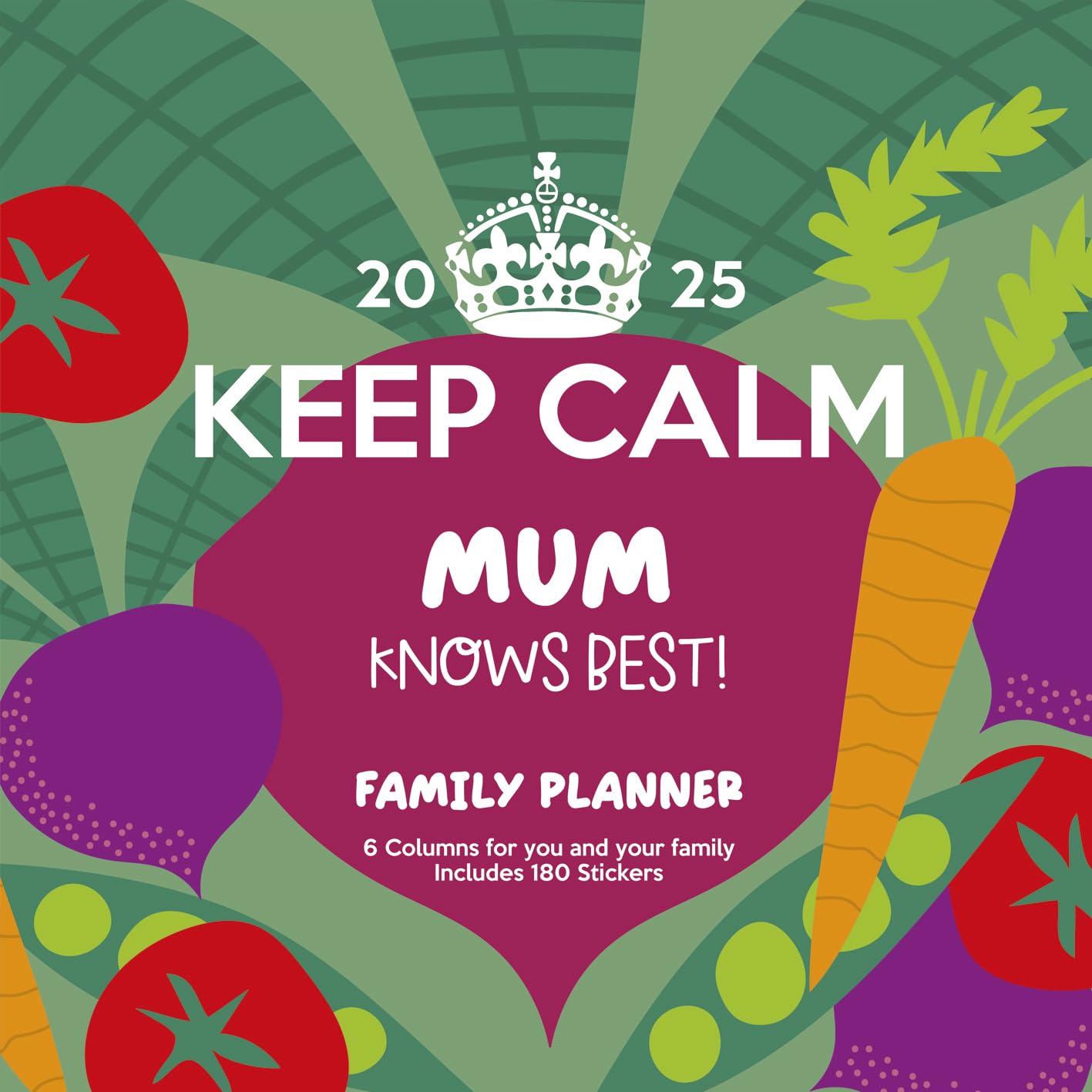 Keep Calm 2025 Family Planner Calendar