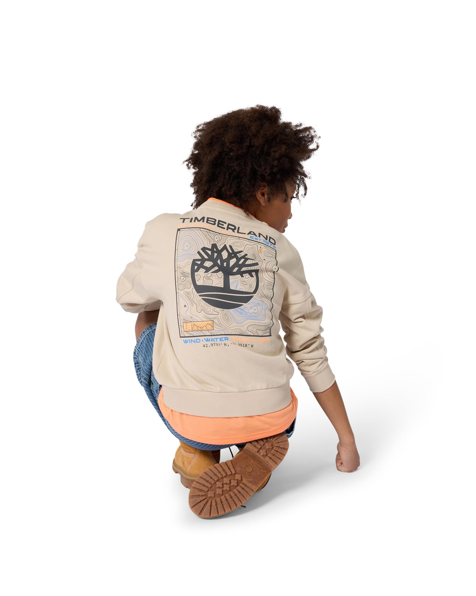 Timberland Felpa Bambino, Grigio, 5 Anni