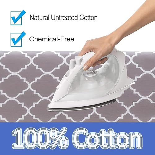 Miniatura 3 de Cubierta para tabla de planchar, fundas para tabla de planchar tamaño estándar 12x35, 13x39, 13x43, 15x47, funda de hierro natural sin tratar,