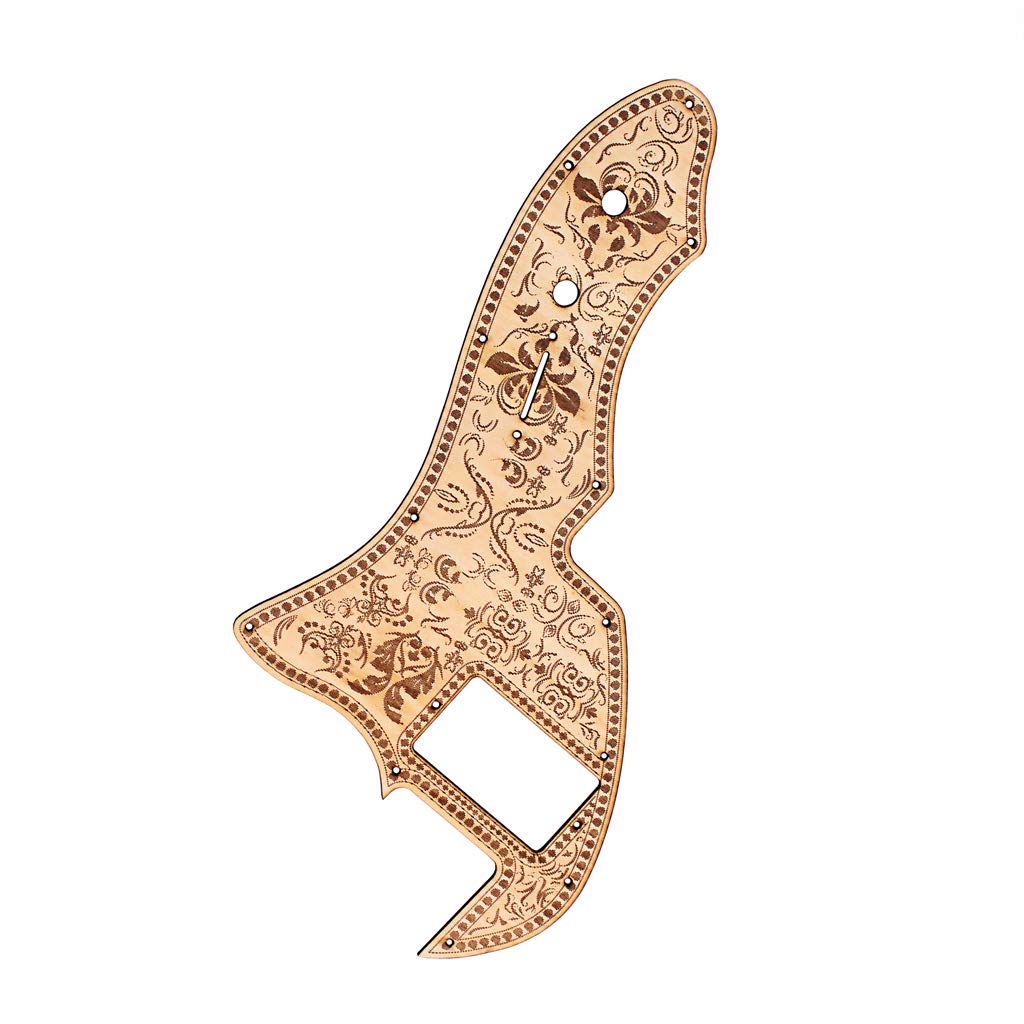 Alnicov Guitar Pickguard, Solid Maple, Guitar Parts