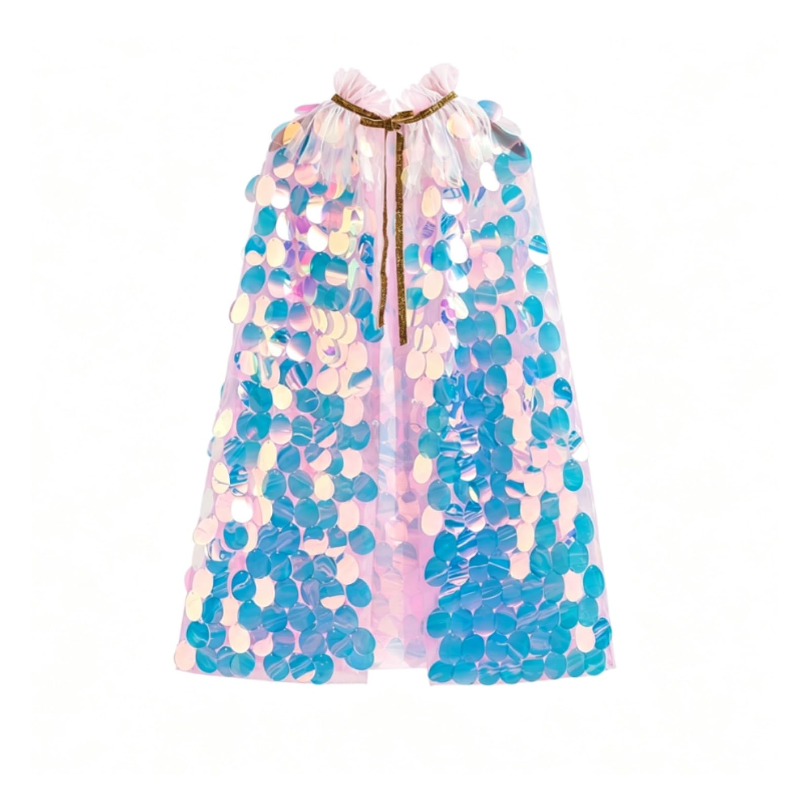 Cape Sirène en Tulle Costume, Large Paillette