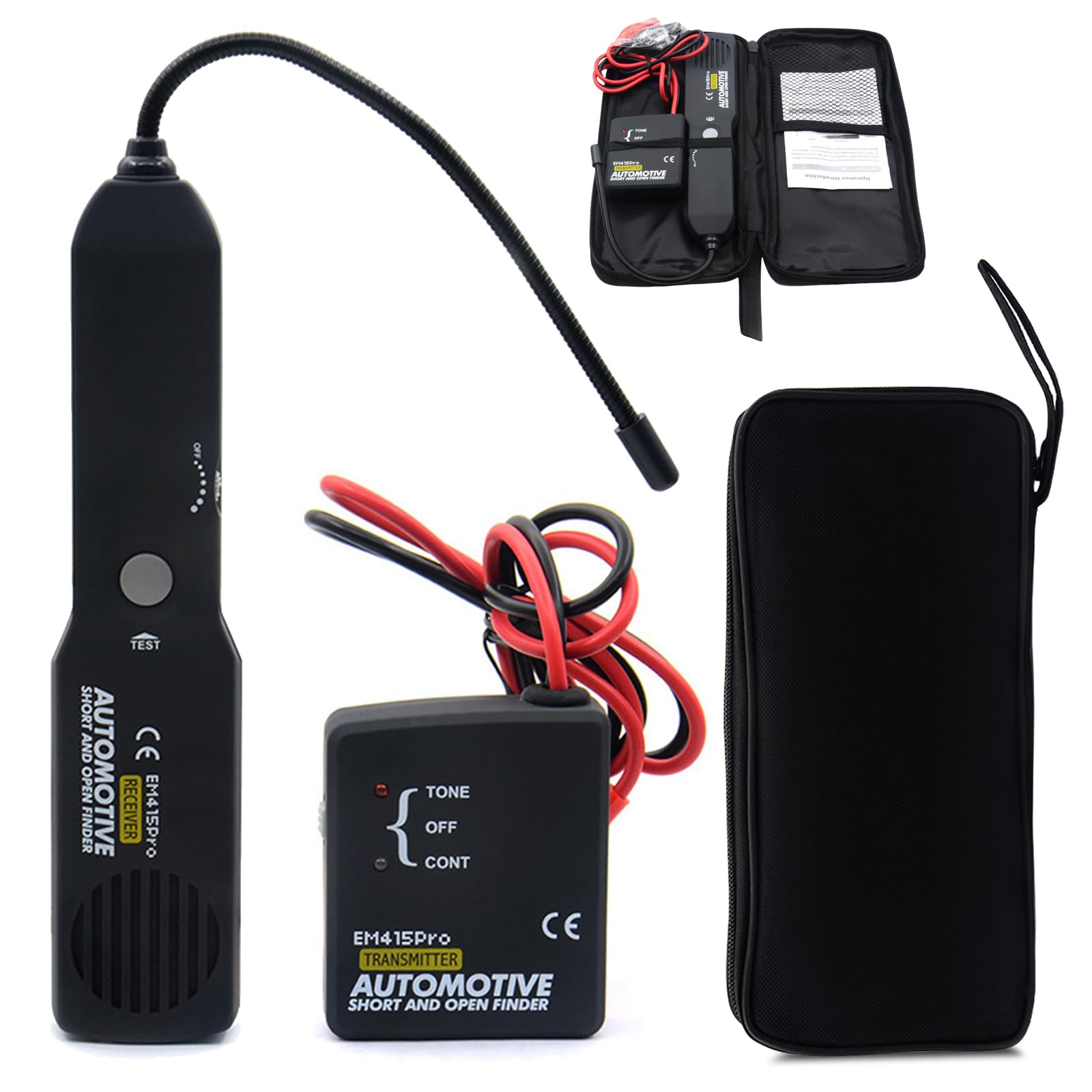 Testeur De Circuit, Testeur De Câble, Traceur De Fils, EM415PRO L'appareil De Contrôle De Câble, Detecteur De Cable Electrique, Détecteur Circuit Automobil, Câble Tracker, Traceur De Câble Portable