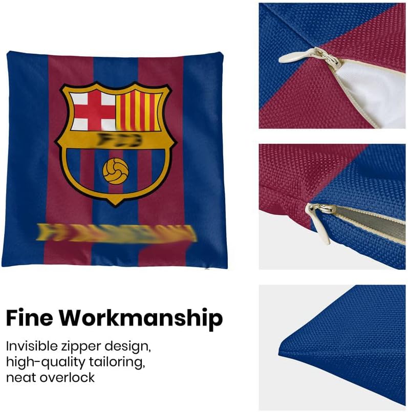 Miniatura 8 de FC-Barcelonana-Fundas de cojín de 18 x 18 pulgadas, fundas de cojín cuadradas decorativas modernas para sofá, dormitorio, sala de estar, automóvil