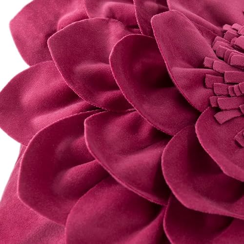 Miniatura 4 de OiseauVoler Fundas de almohada decorativas de flores 3D, fundas de almohada hechas a mano para sofá, cama, decoración de habitación del hogar, 18 x