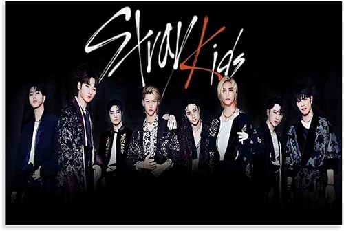 Póster Kpop de Skz para niños callejeros, póster de arte artístico y arte de pared, decoración colgante para cuadros modernos de pasillo familiar,