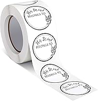 Vista 1 de Zonon 600 calcomanías de bebida para tazas, botellas de agua, etiquetas en blanco para bebidas pertenecientes a calcomanías para recepción de boda