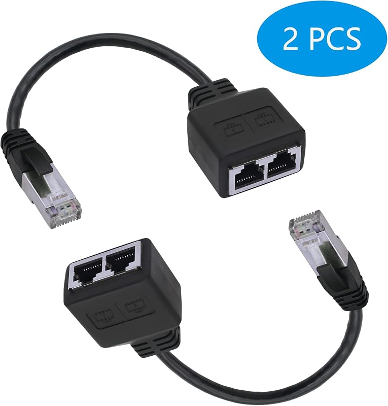 GINTOOYUN RJ45 Hálózati Adapter Kábel (22,6 cm) - Apa-Anya Csatlakozó Laptophoz, PC-hez, Routerhez - Hálózatváltáshoz