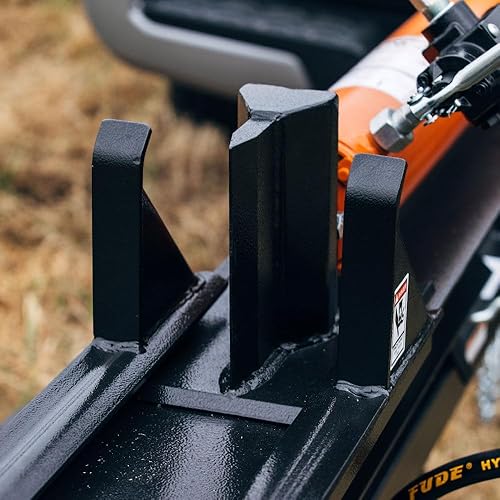 Miniatura 6 de Titan Attachments Divisor de troncos hidráulico horizontal y vertical industrial de 30 toneladas, remolque ATVUTTV