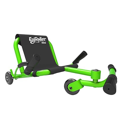 EzyRoller Mini - Green - Ride On For Children Age 2 To 5 Years Old Twist on Classic Scooter - Kids Move using Right-Left Leg Movements To Push Foot bar - Fun Play & Exercise for Boys & Girls