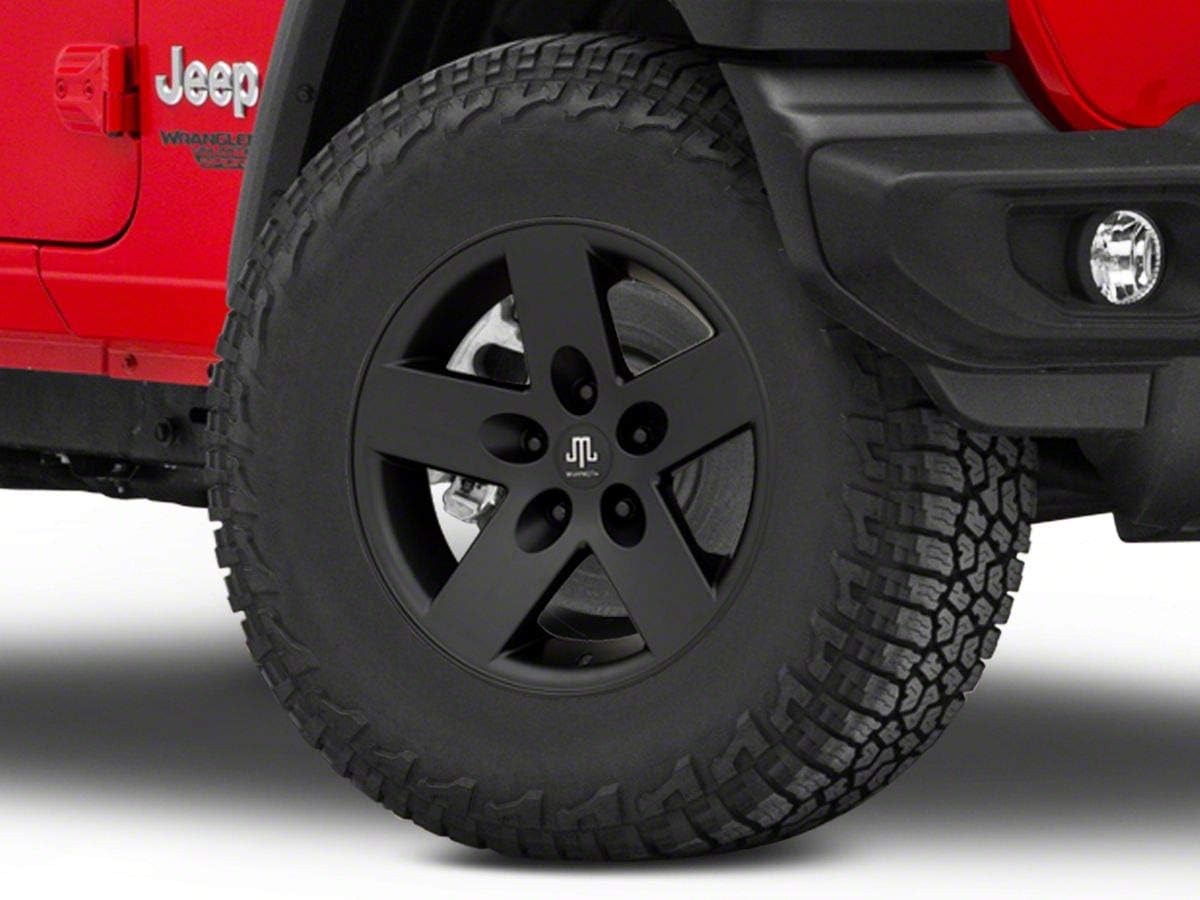 Mammoth Moab Black Wheel; 17x9; -6mm Offset Compatible For 18-25 Jeep Wrangler JL