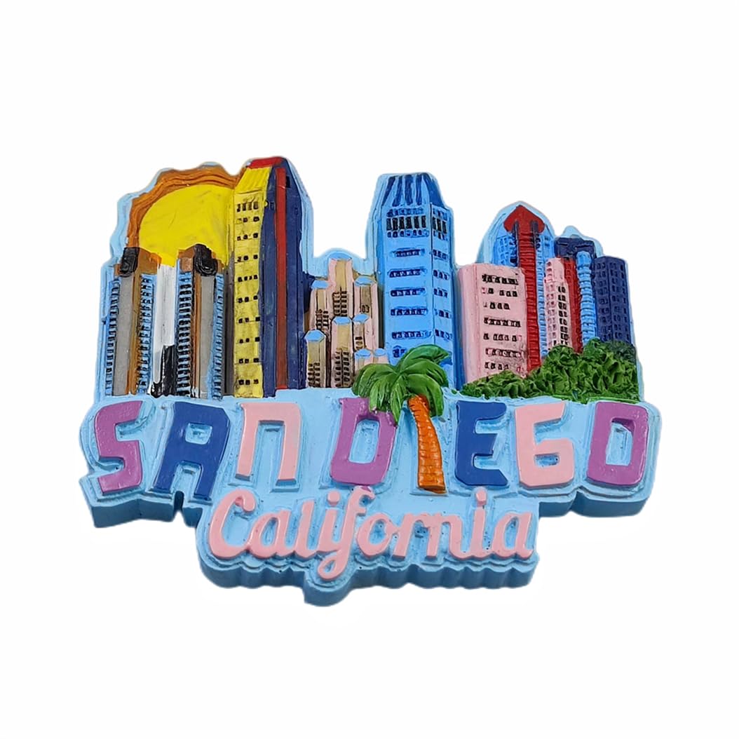 Los Angeles USA 3D Resin Fridge Magnet - Mini Souvenir Gift, Handmade Refrigerator Magnet For Travel & Home Decor - View #9