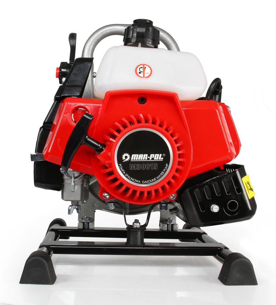 Motopompa a Scoppio 1" | 8.000 Litri/ora | Motore 2 Tempi Monocilindrico | 2 kW | Prevalenza 25 m | Profondità Aspirazione 8 m | 7000 Giri/min