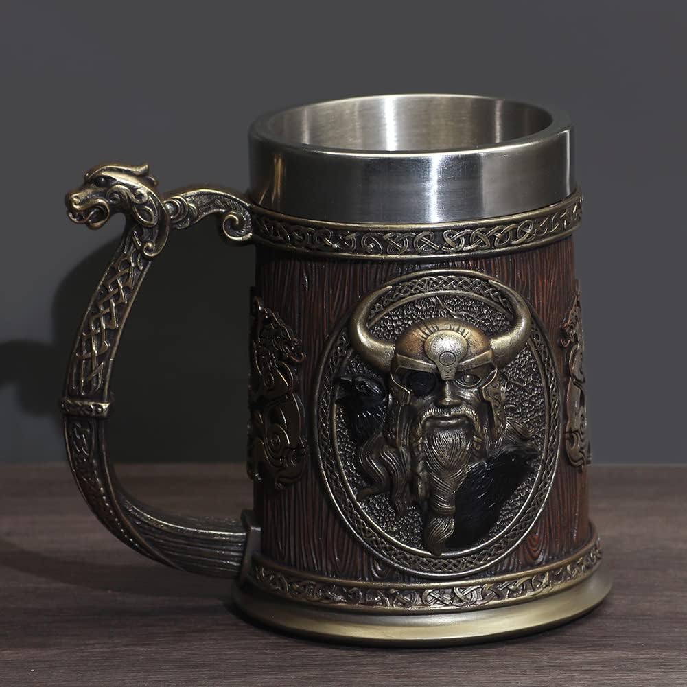 Stainless Steel Skull Mug Viking Drinking Cup Skeleton Resin Beer 34 61L1T8aLB4L. AC SL1001