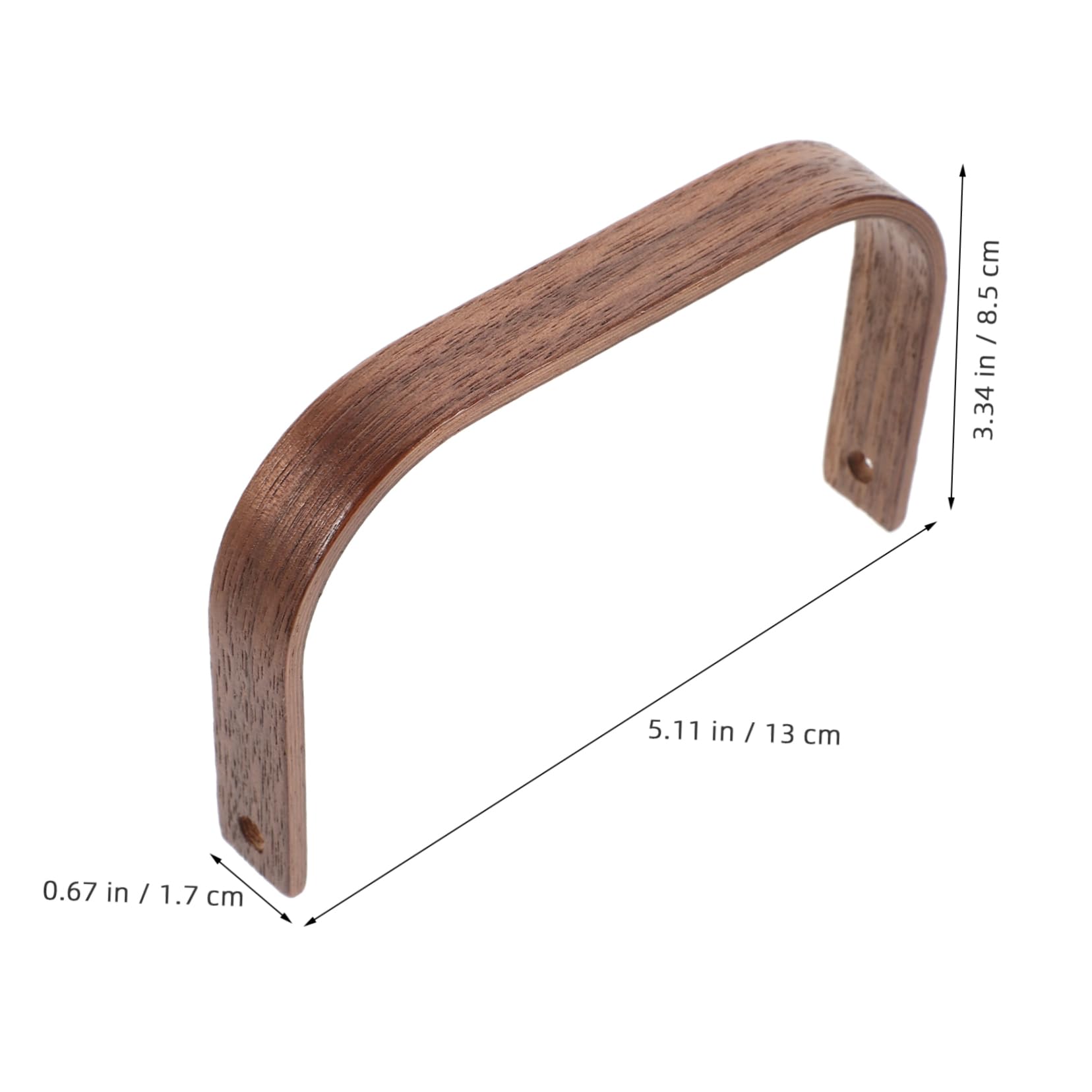 Tetera de Madera de Nogal Asa Resistente al Desgaste, Ligera y Fácil de Instalar, Adecuado para Utensilios de Cocina Hogar, Pack de 2 Piezas