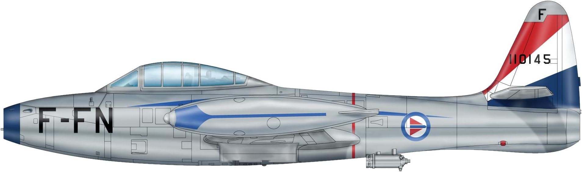 SkyMax HOBBY MASTER 1/72 F-84G Thunder Jet Norwegian Air Force (japan import)