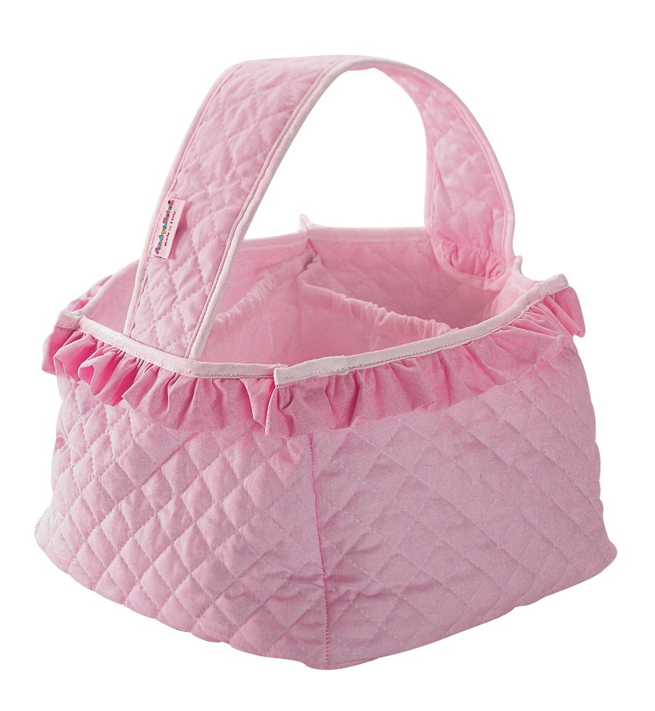Cestino Portaoggetti Canvas Box in Tessuto rosa con stella CCCB29PW