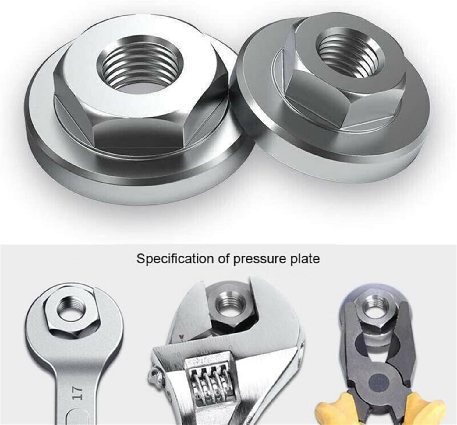 2Pcs Quick Release Hex Nut Set Power Tools Replacement Parts Fit for 100 Type Angle Grinder Modification Accessories