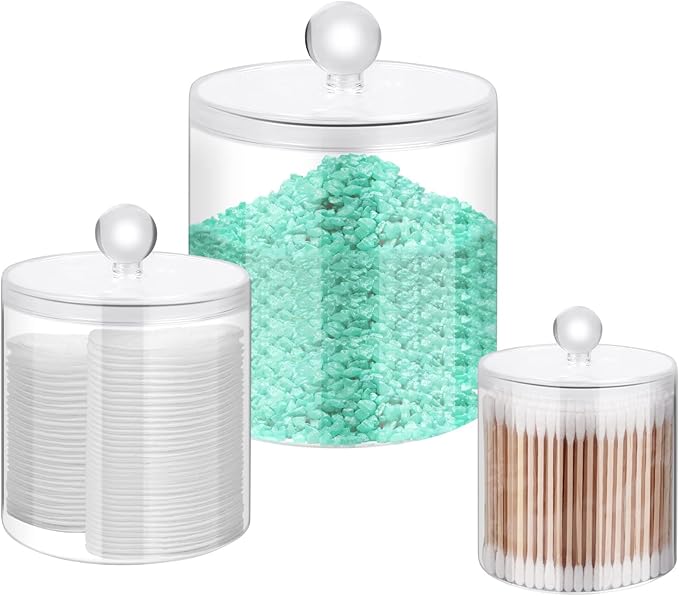 LABRIMP Scatola Portaoggetti Con Coperchio Per Cotton Fioc Custodia Portaoggetti Per Stuzzicadenti Per Piccoli Accessori Di Uso Quotidiano