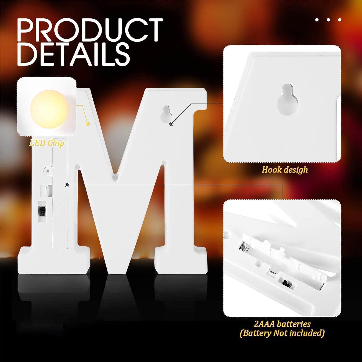 7-Teiliges Led-leuchtbuchstaben-Set Marry Me – Romantische Heiratsantrags- Und Jubiläumsfeier-Dekoration – Große Leuchtbuchstaben for Heiratsanträge(120cm)