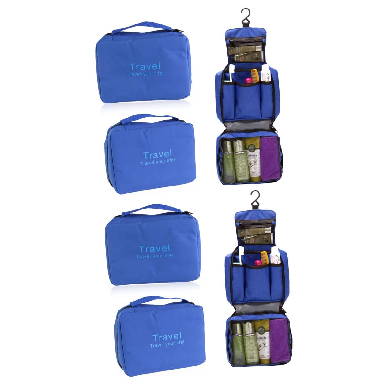 Didiseaon 2 Pezzi Borsa Organizer Da Viaggio Per Cosmetici Borsa Da Toilette Appesa Dimensioni Compatte Per Cosmetici Biancheria Intima Calzini