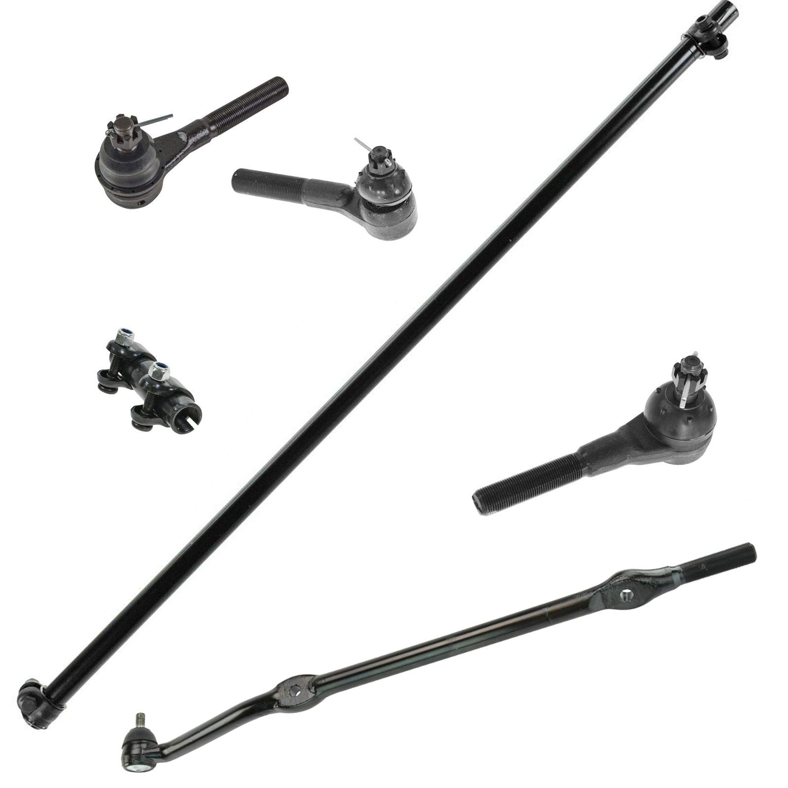 6 Piece Kit Inner Outer Tie Rod End w/Adjusting Sleeves for Jeep TJ