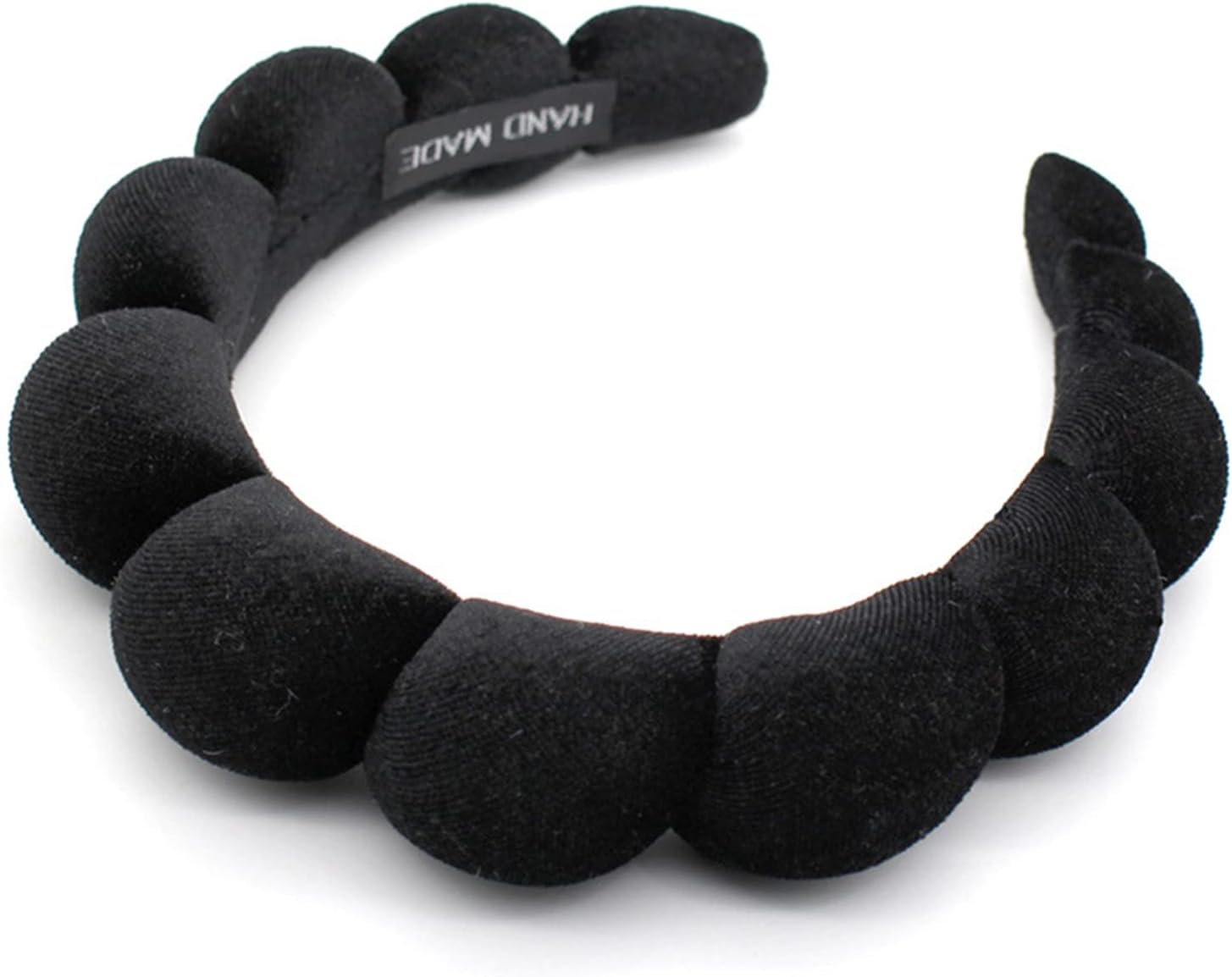 Fashion Headbands for Women Padded Fabric Hair Bands Wide Velvet Non Slip Headband Hair Accessories for Women Girls, Black