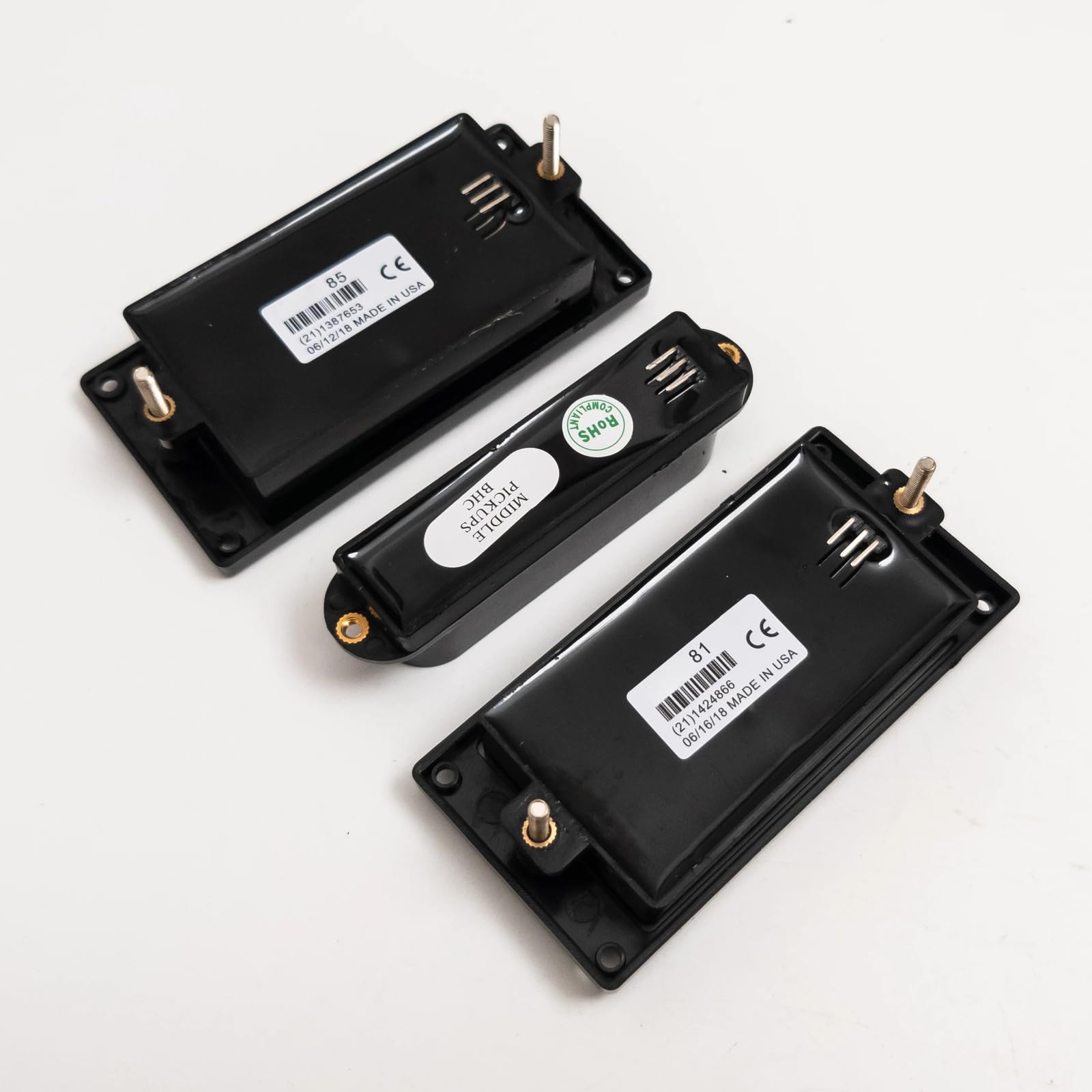 Active HSH Zestaw przetworników do gitary elektrycznej – 81 85 Style Humbucker i pojedyncza cewka z 25K garnkami, 5-drożnym przełącznikiem i pełnym zestawem okablowania, kompatybilny z Fender ST