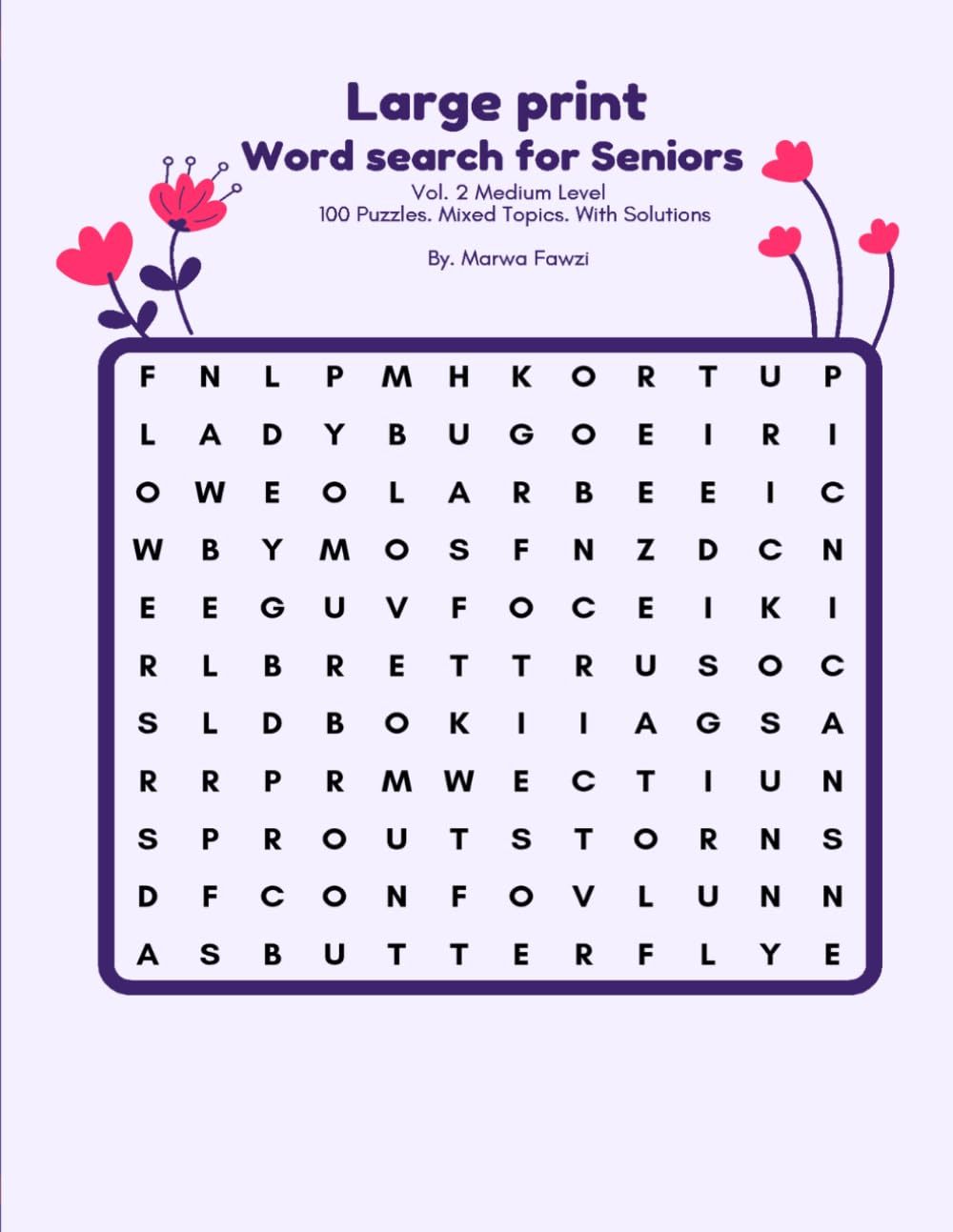 Large Print Word Search For Seniors: Vol. 2 Medium Level