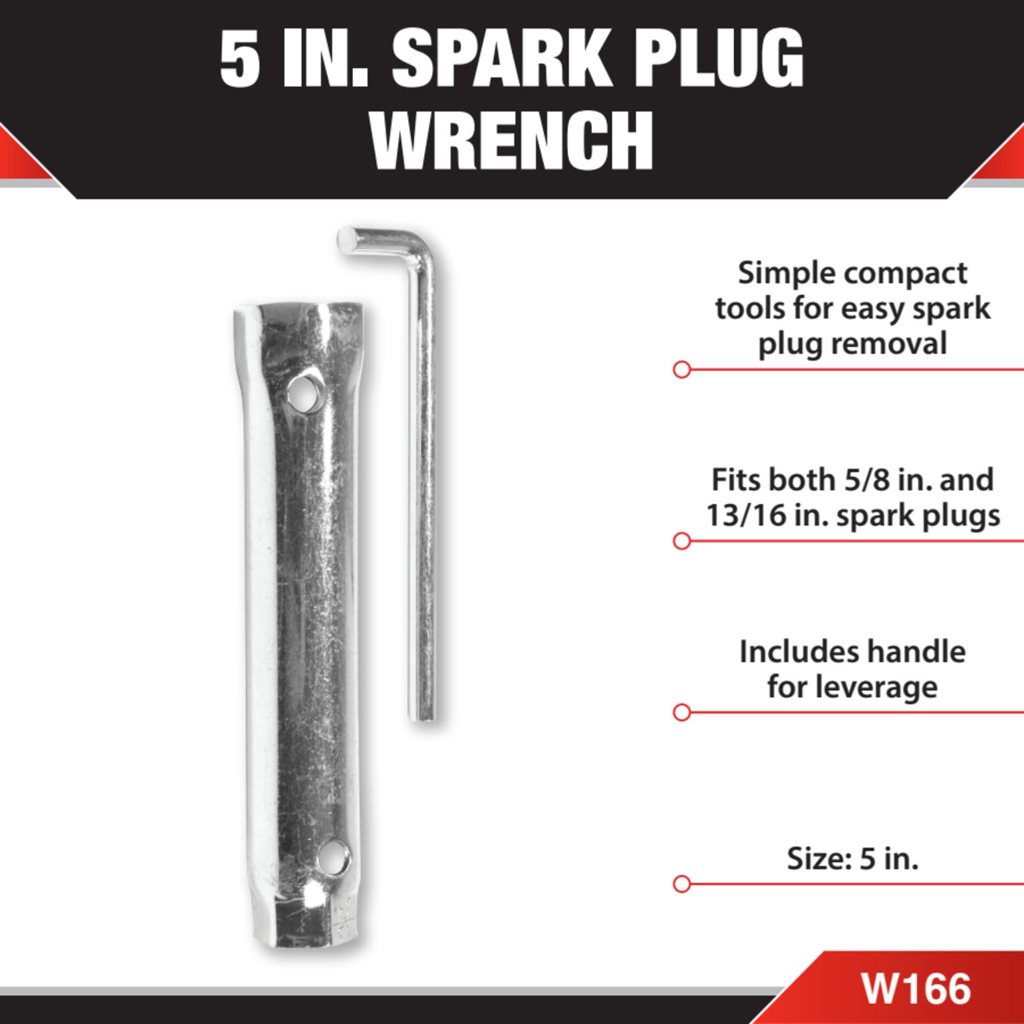 Performance Tool Rendimiento Herramienta W165 3 – 1/2 "Llave de bujía