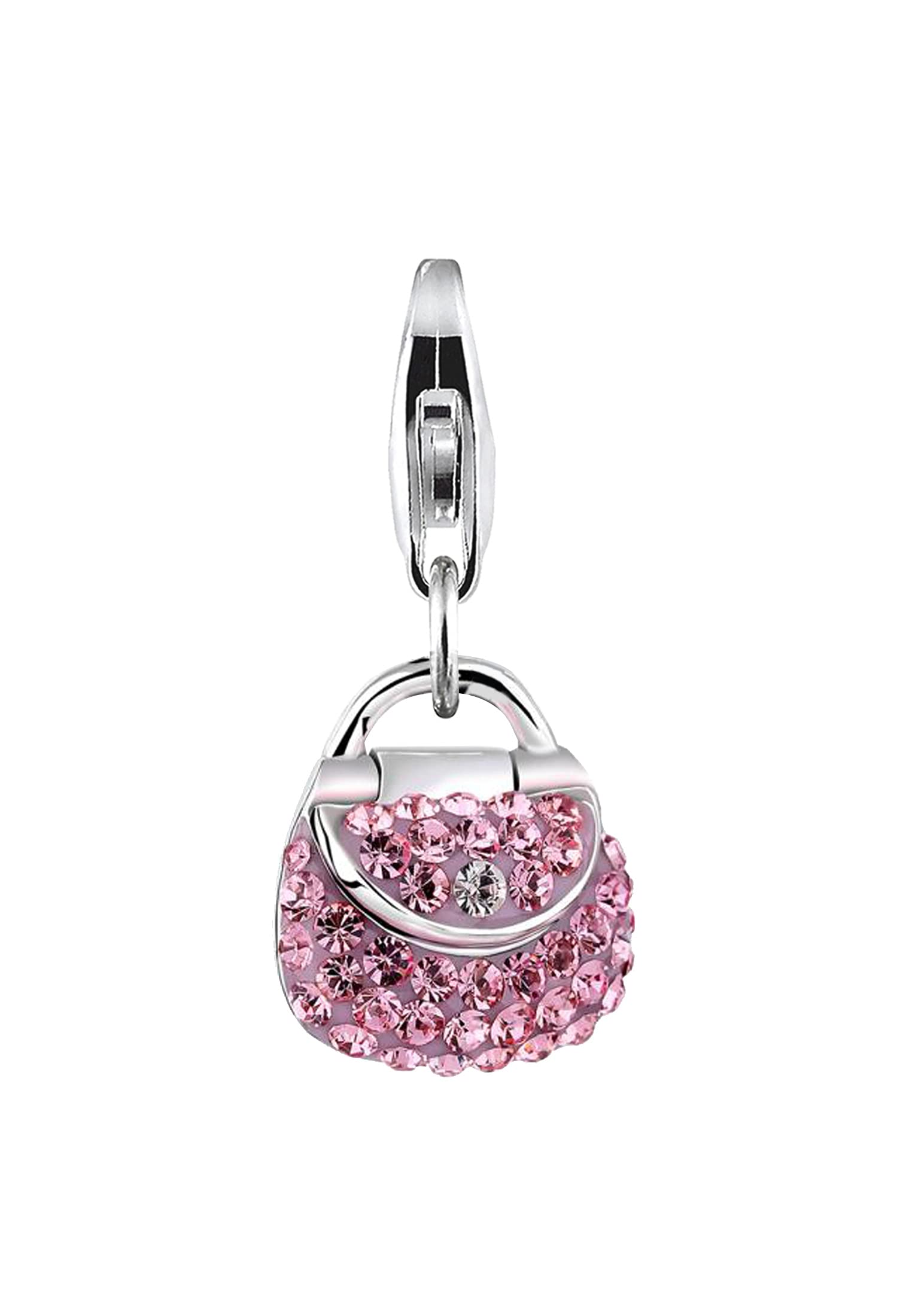 Nenalina Handtasche Karabiner Charm Anhänger Bettelarmband 925 Silber