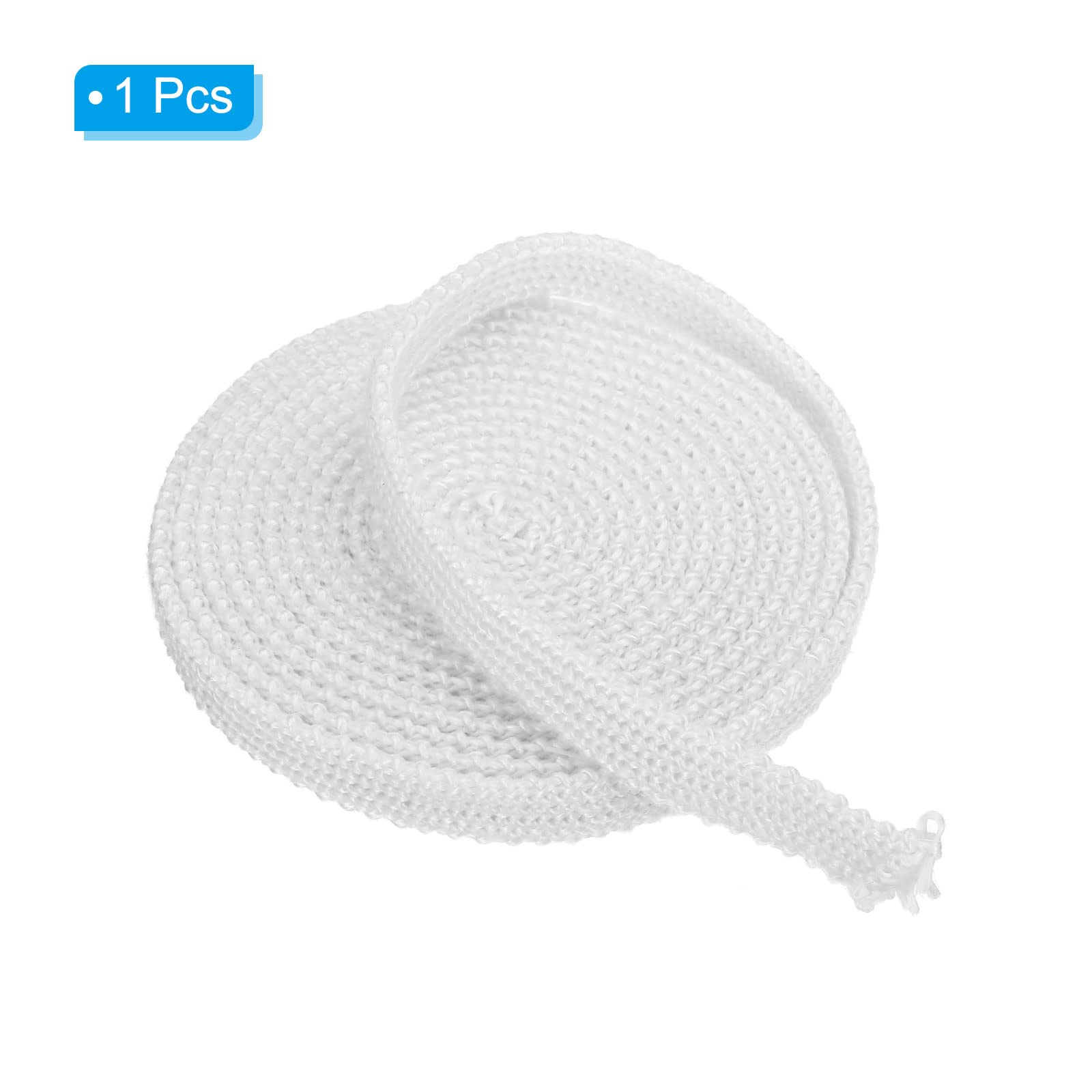 PATIKIL 5/8"x 1/8"x118" Wood Stove Gasket, Fiberglass Flat High-Temperature Resistance Seal Rope for Wood Stoves Fireplace Door White - Image 3