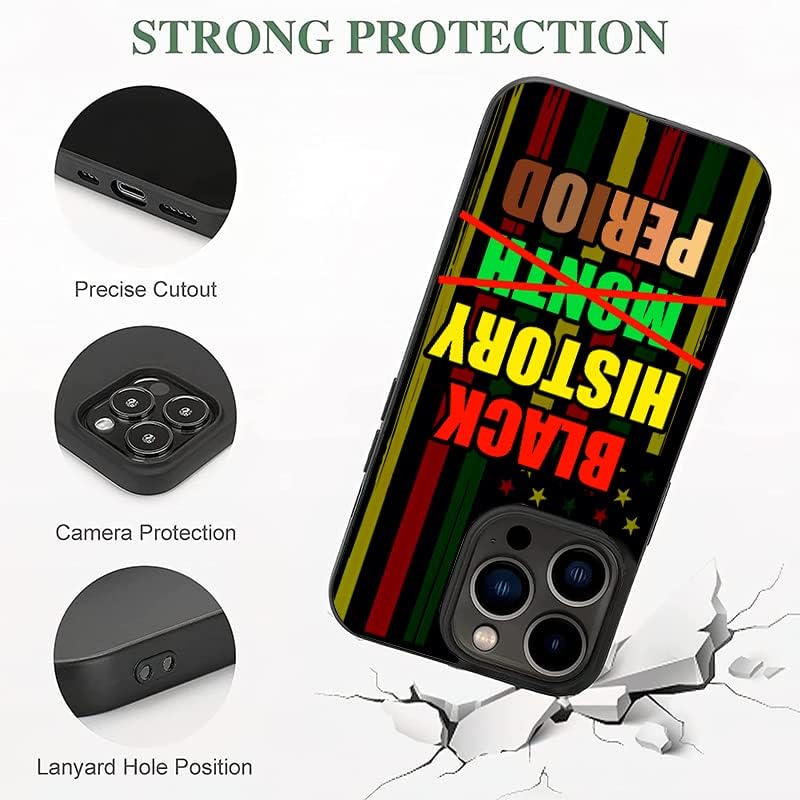 Miniatura 5 de Black History Month Period Melanin - Funda compatible con iPhone 11, 12, 13, 14 Pro Max, Samsung Galaxy S23 S22 S21 S20 FE Plus UltraA14 A54 A53