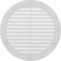 Vista 28 de Vent Systems Cubierta de ventilación blanca Soffit de 4 pulgadas (dimensiones de apertura), rejilla de ventilación redonda de plástico, pantalla