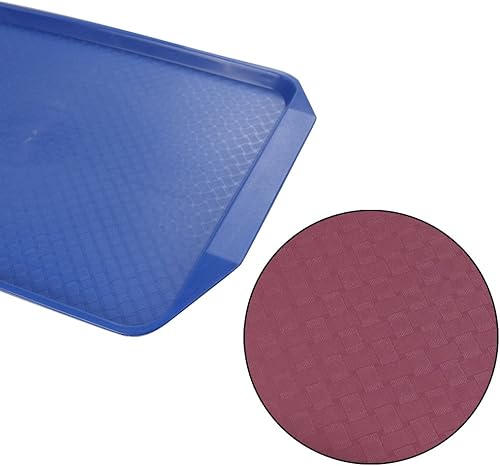 Miniatura 7 de EudokkyNA Juego de 6 bandejas de servicio de colores, bandejas de plástico de comida rápida