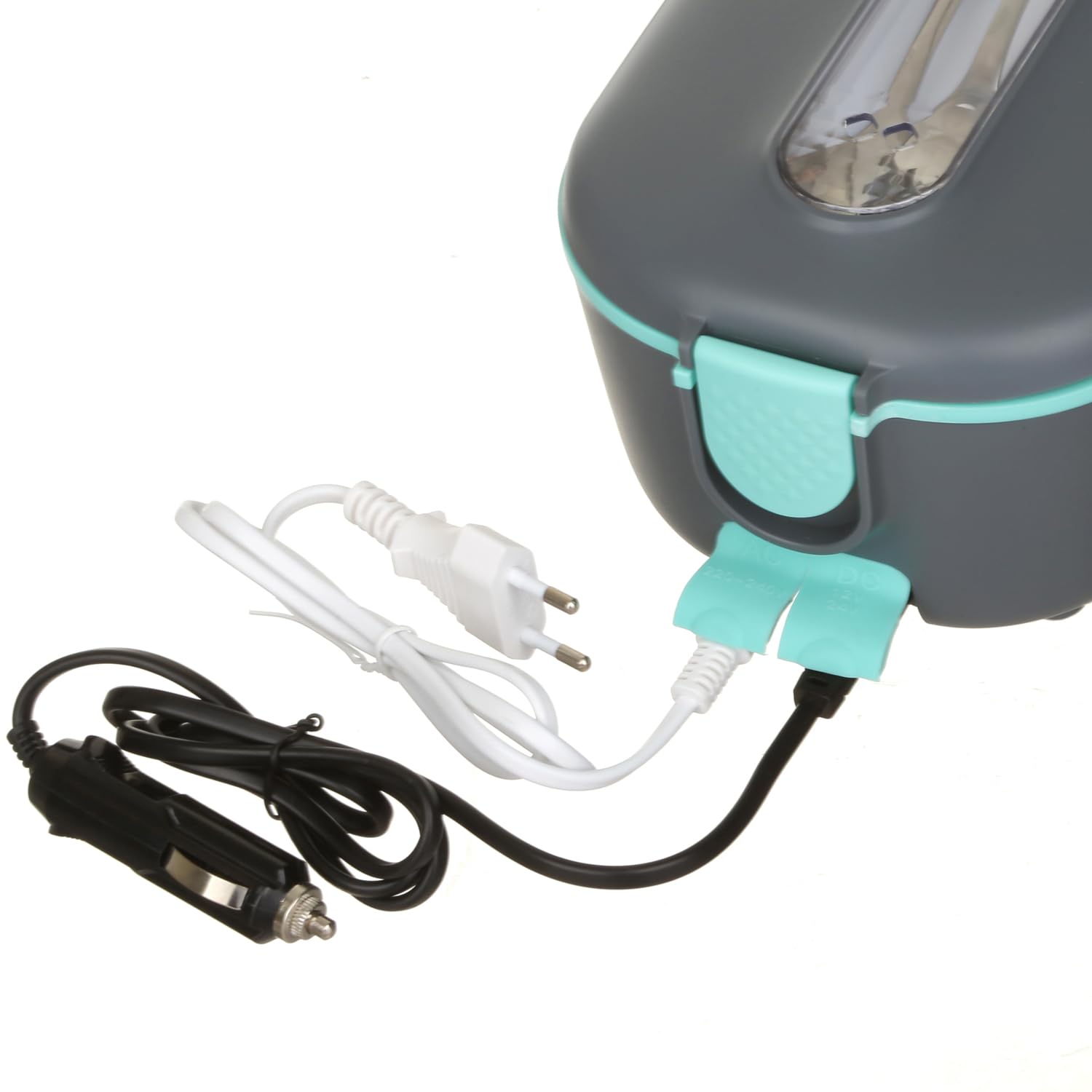 Scaldavivande elettrico 70 W con posate e contenitore 1,5 L blu
