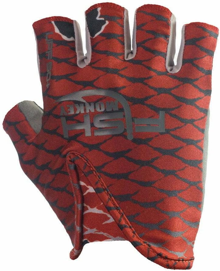 Fish Monkey Gloves Stubby Guide Gloves, Small, Redfish