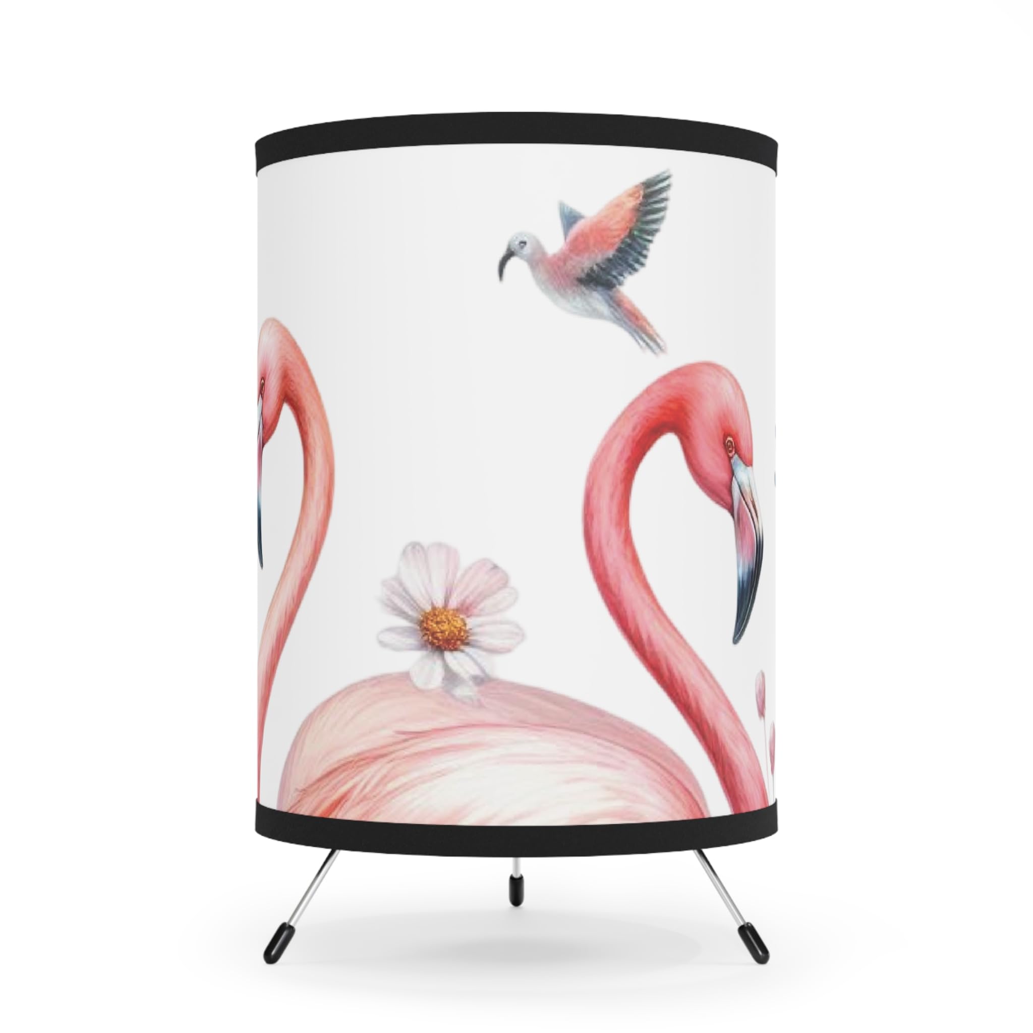 Queen of Wrap Flamingo Tripod Lamp, Tropical Decor, Bohemian Lighting, Home Accent, Gift for Nature Lovers