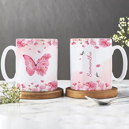 Miniatura 5 de Wassmin Taza personalizada de tortuga marina regalos de tortugas para mujeres niñas niñas adolescentes lindos animales tazas de café de 11 onzas 15