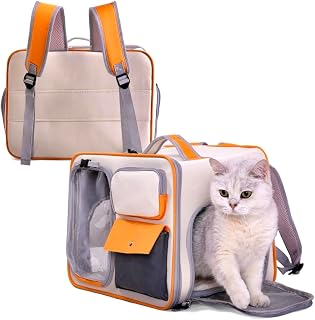 PetGo Pet Carrier Airline Approved - Comfortable and Spacious Dog and Cat Carrier - Soft Dog Travel Bag with Pockets and Padded Straps - Breathable Pet Carrier for Small Dogs/Cats/Rabbits and More