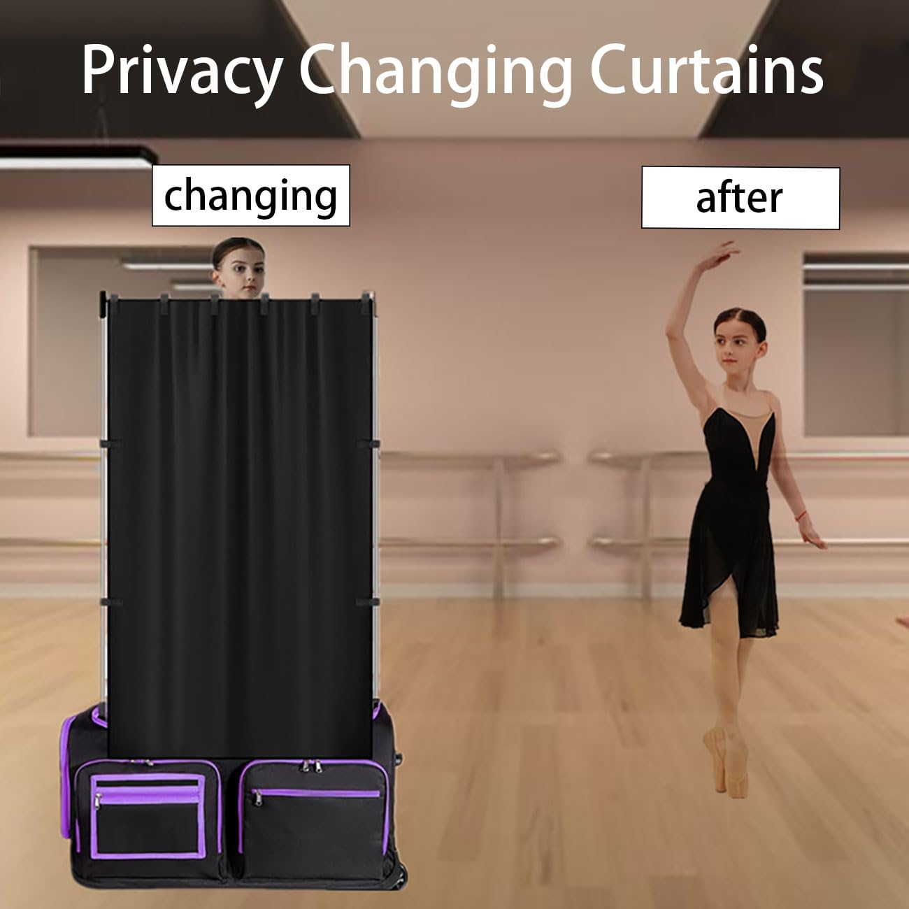 Dance Bag Privacy Curtain - Private Rehearsal Screen -6 Dance Bag Privacy Curtain - Private Rehearsal Screen -6