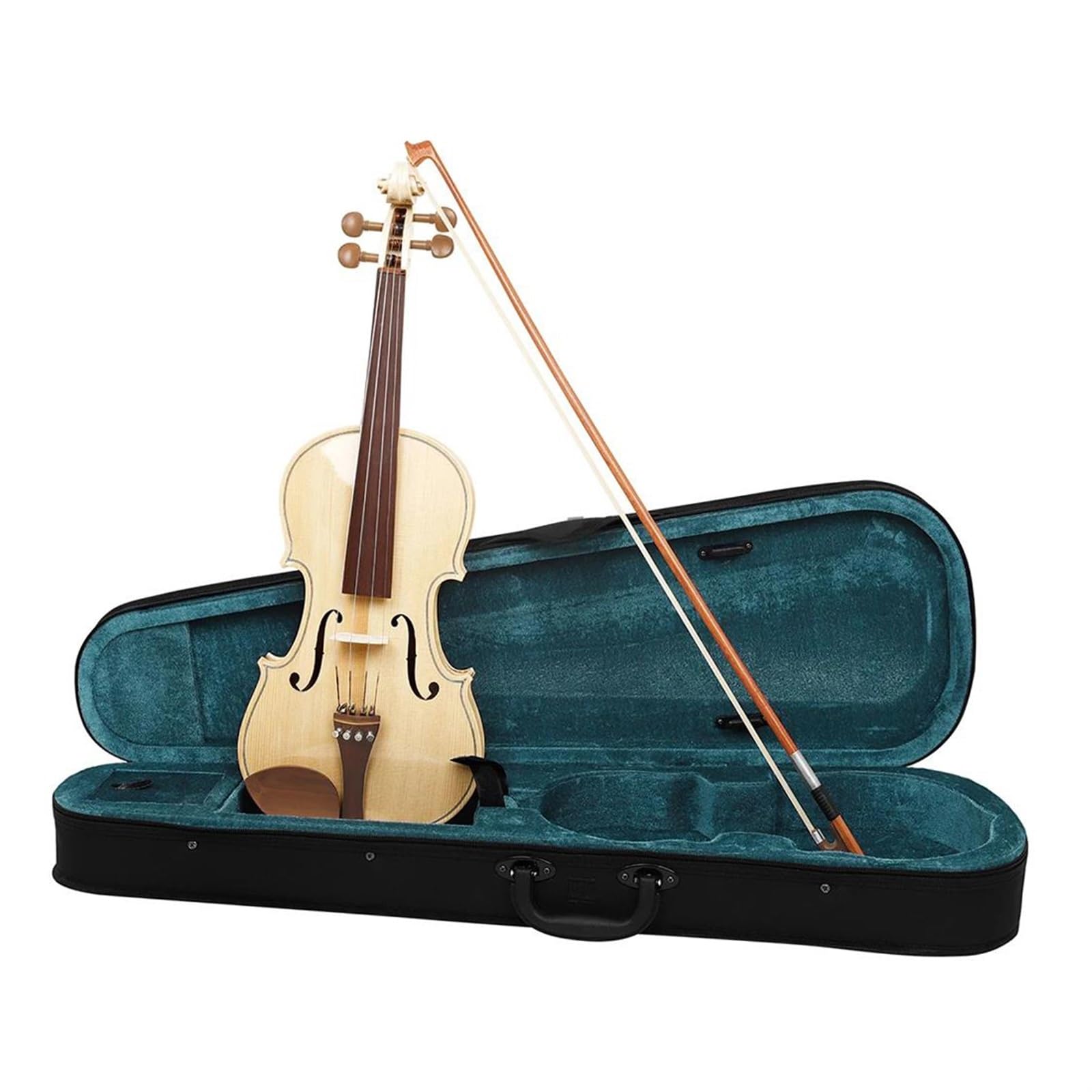 Violino 4/4 Pannello In Legno Di Abete Rosso Con Custodia Professionale Corde Per Arco Spalliera Accessori Per Principianti(Violin)