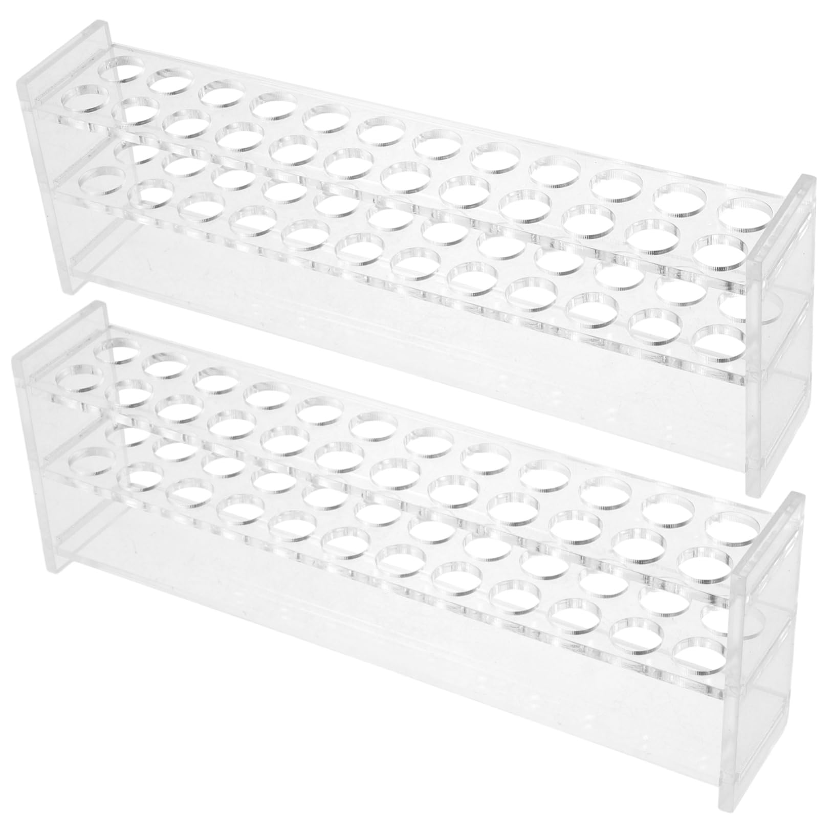 PRETYZOOM 2Pcs Test Tube Holders for Laboratory Reusable Test Tube Rack with Test Tube Organizer for Chemistry and Science Experiments