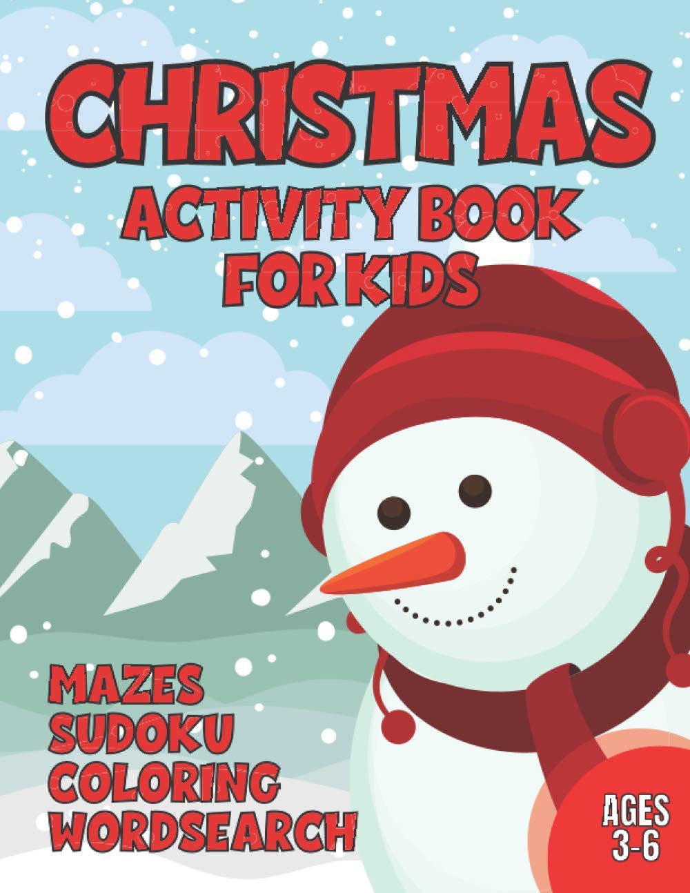 Christmas Activity Book For Kids 3 6 Christmas Coloring Pages ...