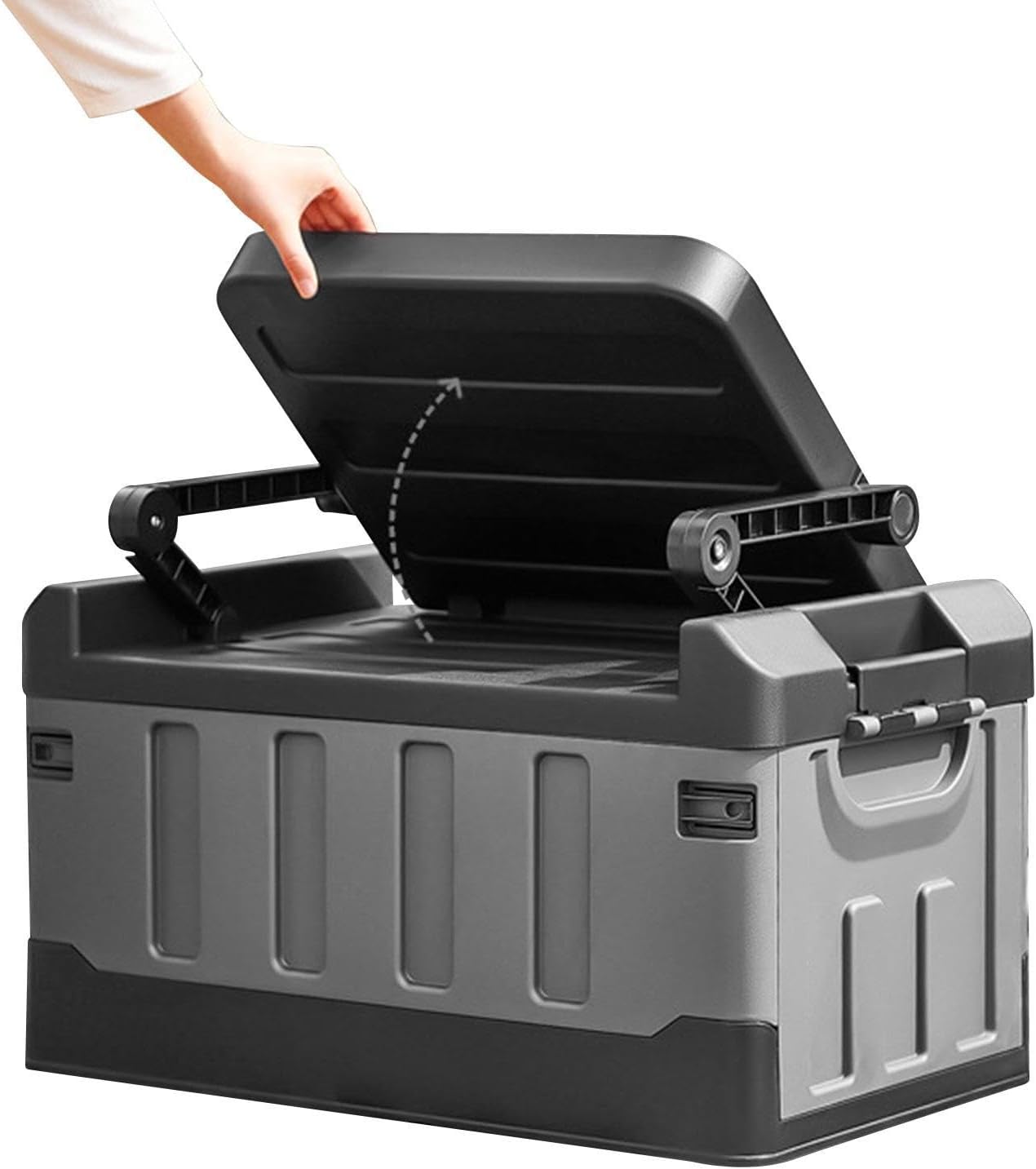 Tackle Box - 3in1 Car Fishing | Foldable Seat Box, Double-Layer Bucket Storage Trays, Large Capacity Organizer for