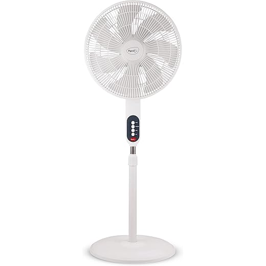Pigeon Fantastic Pedestal Fan For Home and Office | High Speed Airflow | 7 Blades | 3 Speed Modes | White
