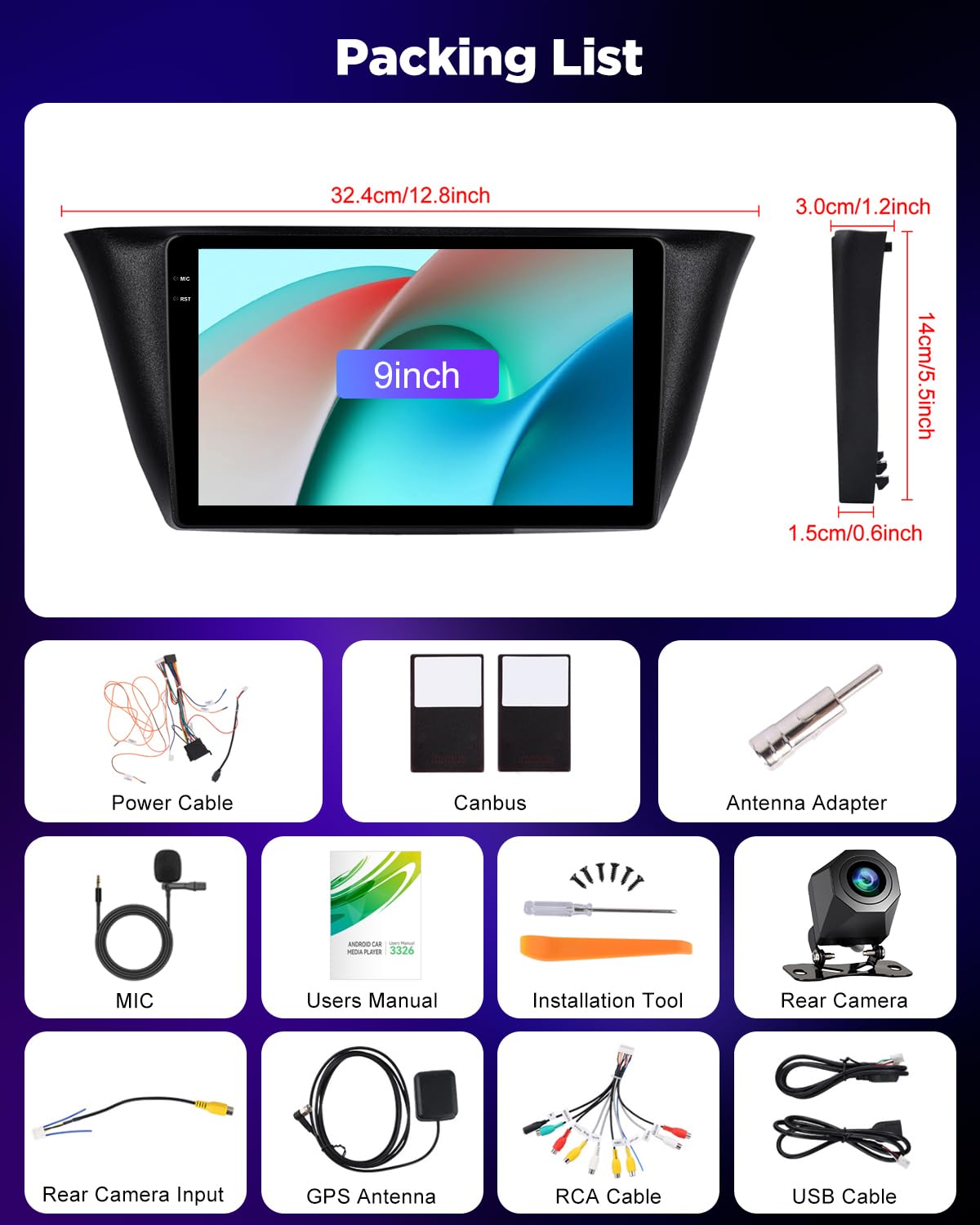 NHOPEEW 4+128G Android Autoradio per IVECO Daily 2015-2022 con Wireless Carplay e Android Auto - Schermo incell da 9 pollici Supporto WiFi GPS Comandi al volante + Telecamera di retromarcia, Canbus
