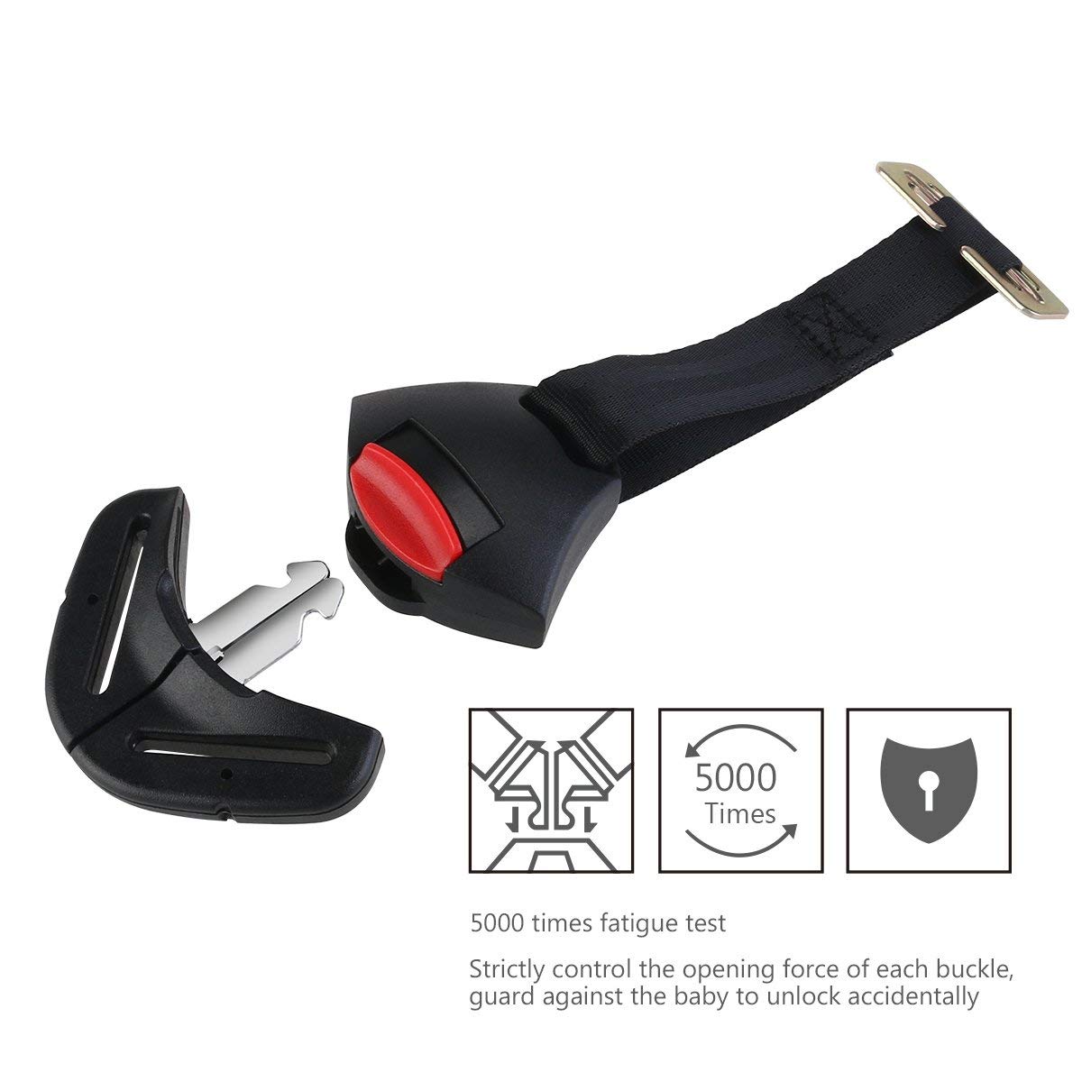 Cintura Di Sicurezza Per Bambini MuStone - Con Clip Pettorale Per Seggiolino Auto - Foto 2