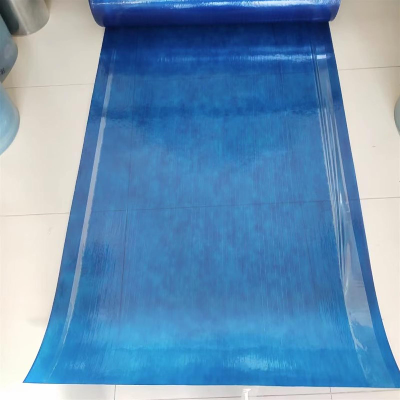 FENGSHOUUPolycarbonate Roofing Sheet,0.8mm Glassfiber Panel,UV Protection Sun Shelter,Outdoor Awning,for Greenhouses,Sheds,Carports,Huts,Kennels or Garages,Easy to Bend & Cut (4.9x16.4ft)