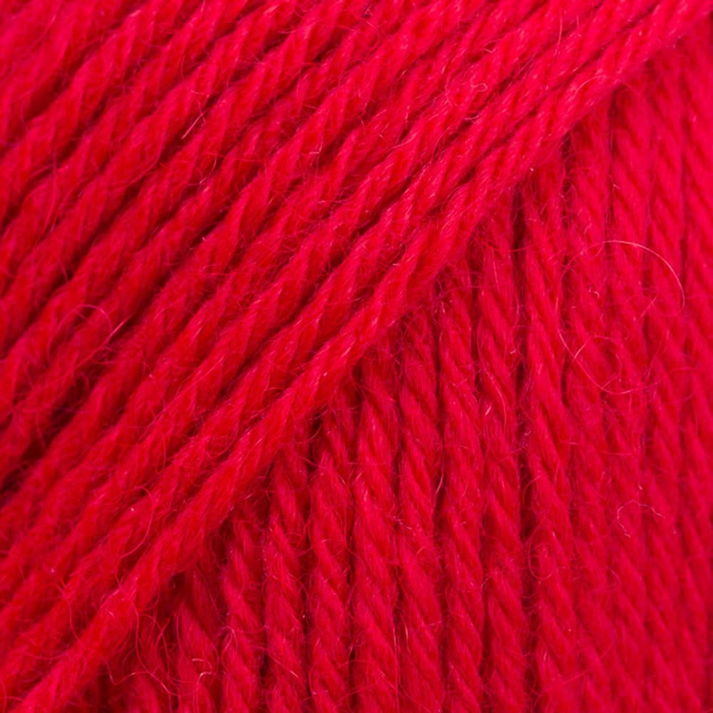 Drops Nord 14 UNI Red - Alpaca Wool Polyamide Yarn - 170m/50g - 3.00mm Needle Size - Red โ image 1